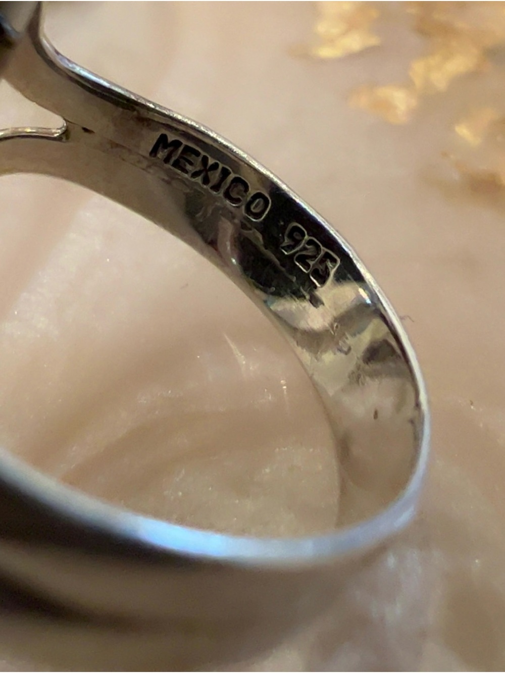 925s STERLING SILVER FLIP AROUND 2 SIDED VINTAGE NAVAJO Inspired TURQUOISE Ring - Picture 9 of 10